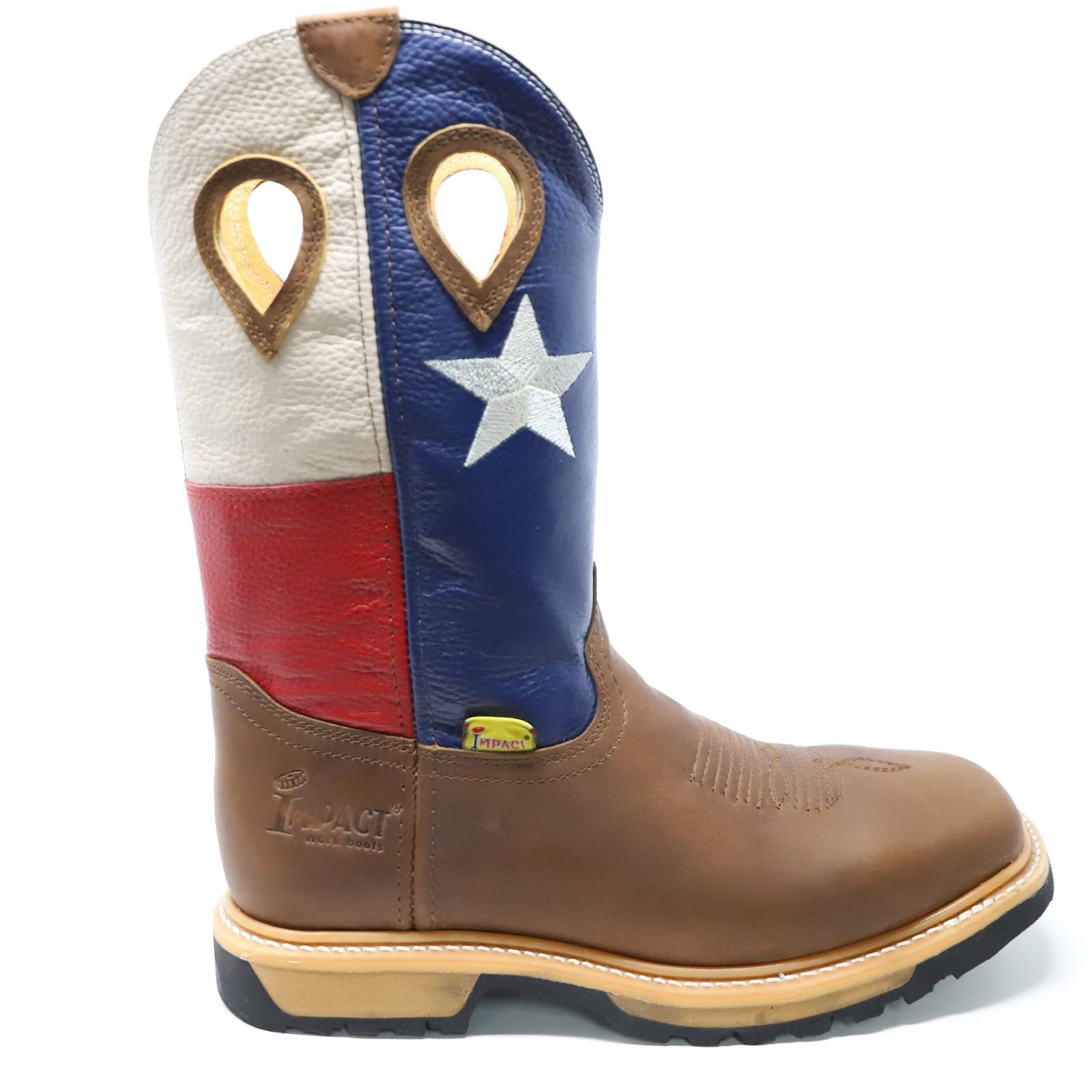 435 TEXAS FLAG IMPACT WORKBOOT – JNV WESTERN WEAR